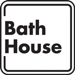 12"w x 12"h Aluminum Sign "Bath House"