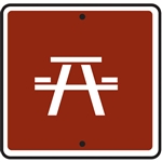 12"w x 12"h .080 Reflective Aluminum Picnic Area Symbol Sign