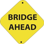 12"w x 12"h Aluminum Trail Marker Sign "Bridge Ahead"