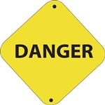 12"w x 12"h Aluminum Trail Marker Sign "Danger"