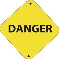 12"w x 12"h Aluminum Trail Marker Sign "Danger"