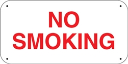 16"w x 8"h "No Smoking" Aluminum Sign