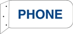 9"w x 4"h Aluminum Sign "Phone"