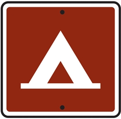 12"w x 12"h .080 Reflective Aluminum Tent Symbol Sign